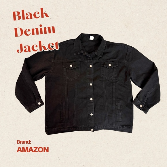 Amazon Jackets & Blazers - Amazon Women's Classic Black Jean Jacket